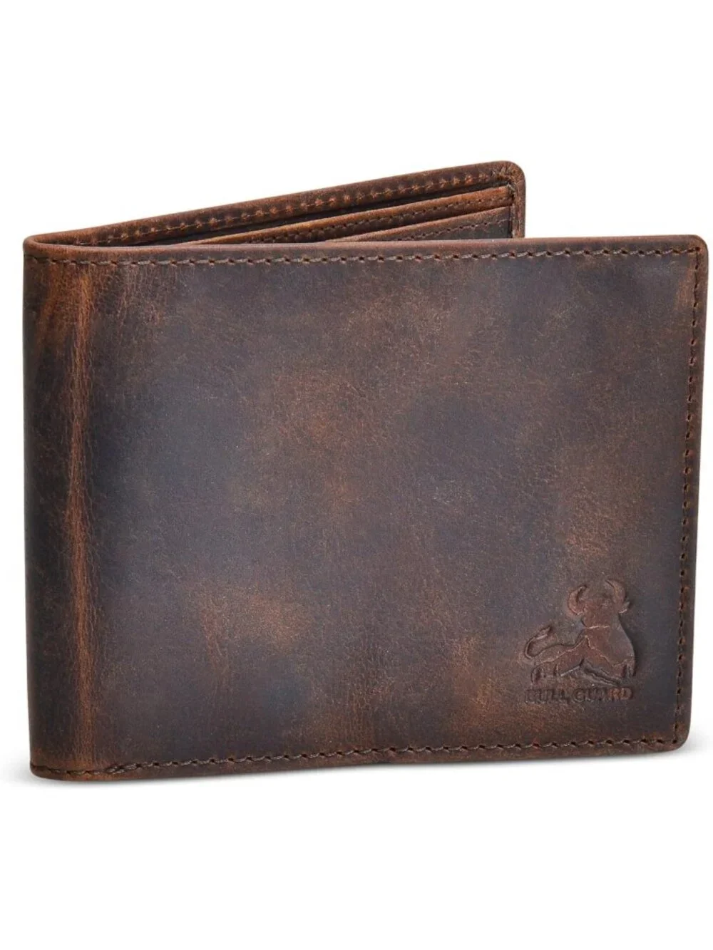 Men's RFID Blocking Leather Wallet | Full Grain Crazy Horse | 2 ID Windows